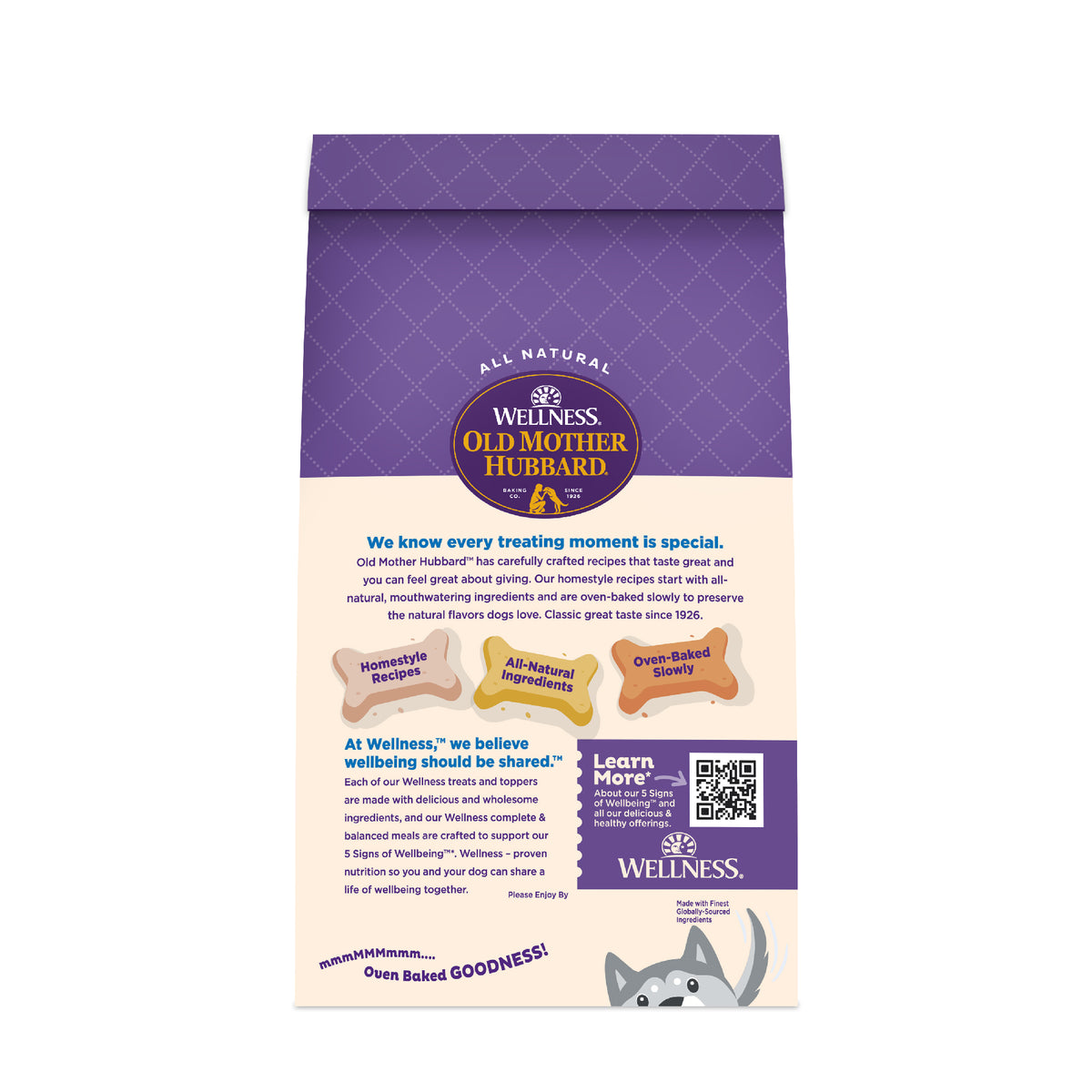 Wellness Old Mother Hubbard Original Mix Dog Biscuits, Natural, Training Treats, Four Flavors, Small Size, (20 Ounce Bag)