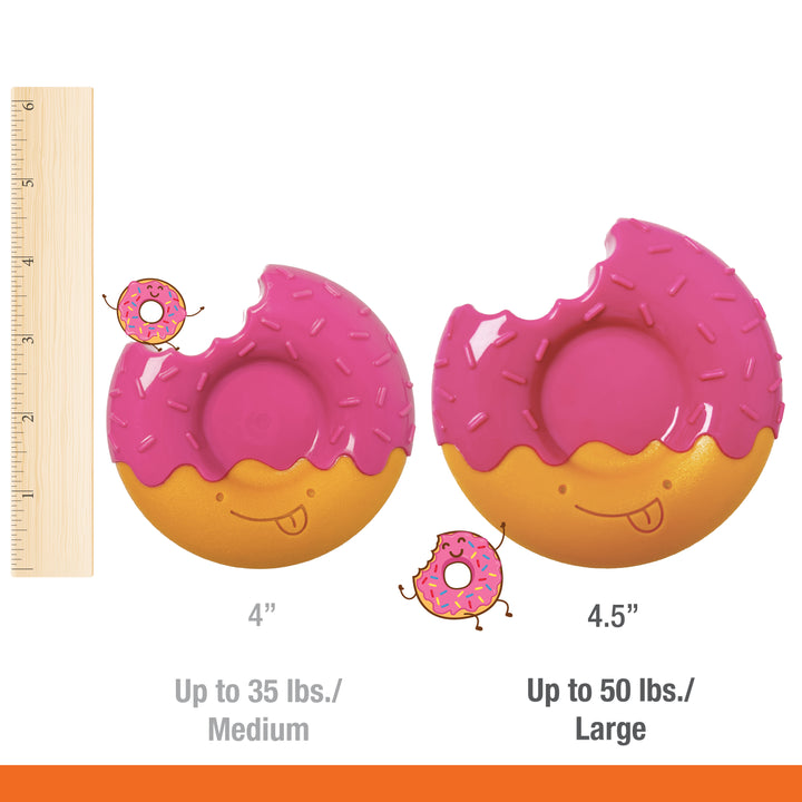 Nylabone Power Chew Donut Dog Chew Toy Bacon Glazed Large (1 Count)