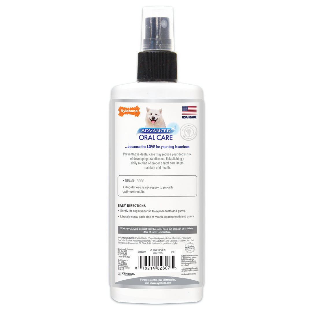 Nylabone Advanced Oral Care Dental Spray Fresh Breath 4 Ounce (1 Count)