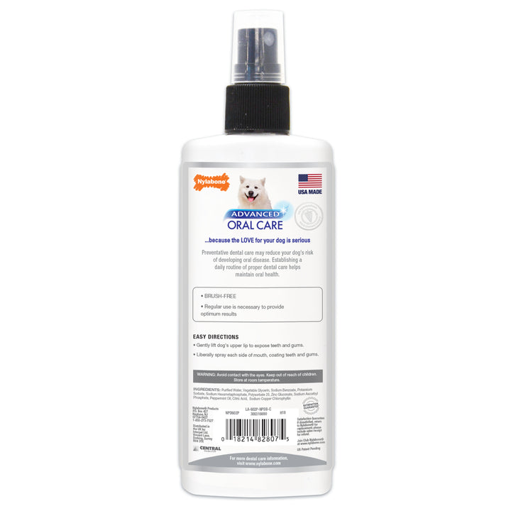 Nylabone Advanced Oral Care Dental Spray Fresh Breath 4 Ounce (1 Count)