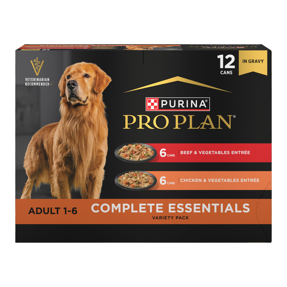 Pro Plan Beef Chicken Vegetable Dog Variety Pack 13 oz