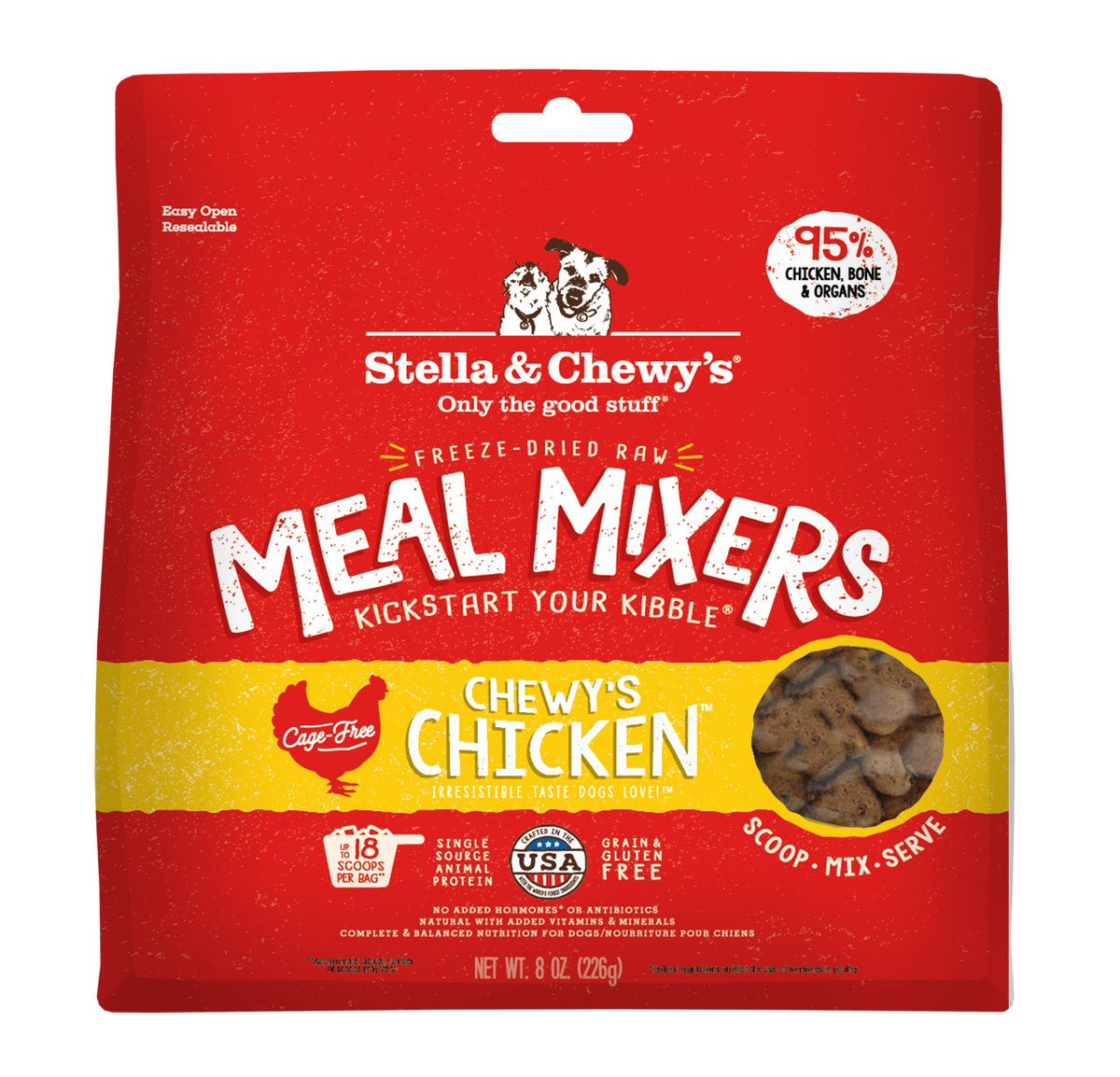 Freeze-Dried Chewy's Chicken Meal Mixers - 8 oz