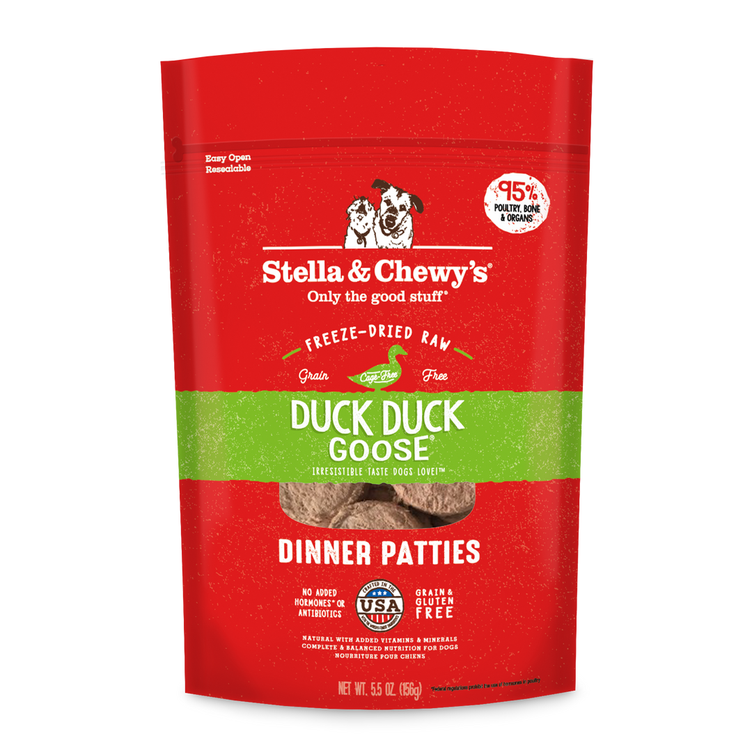 Freeze-Dried Duck Duck Goose Patties - 5.5 oz