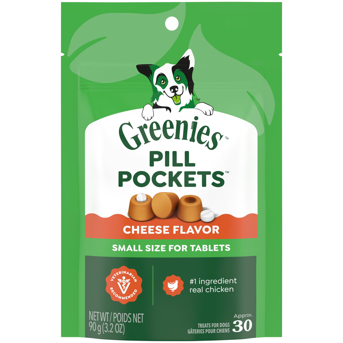GREENIES PILL POCKETS CHEESE 3.2OZ