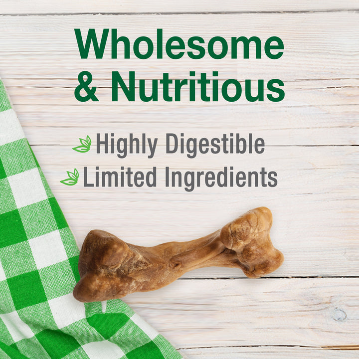 Nylabone Healthy Edibles Broth Bone All-Natural Long Lasting Chew Treats Ham Large (1 Count)