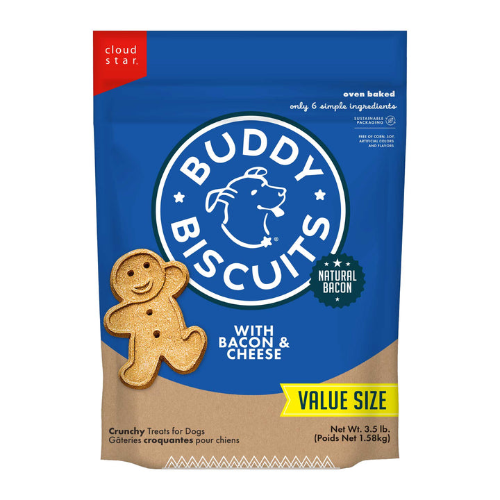 Buddy Biscuits Original Oven Baked Bacon and Cheese 3.5lb
