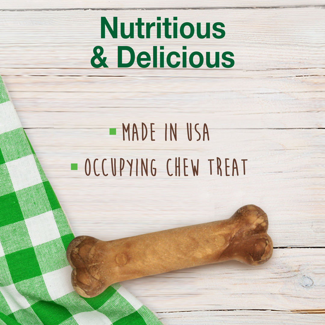 Nylabone Healthy Edibles All-Natural Long Lasting Chew Treats Roast Beef Medium (2 Count)