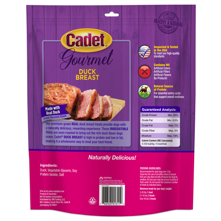Cadet Gourmet Duck Breast Treats for Dogs 28 Ounce