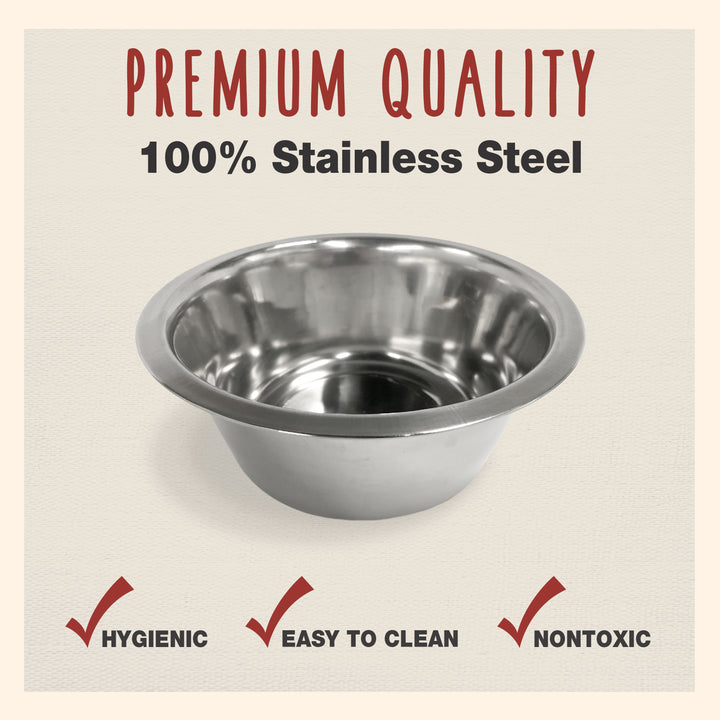 Cadet Pet Stainless Steel Bowls 1 Quart