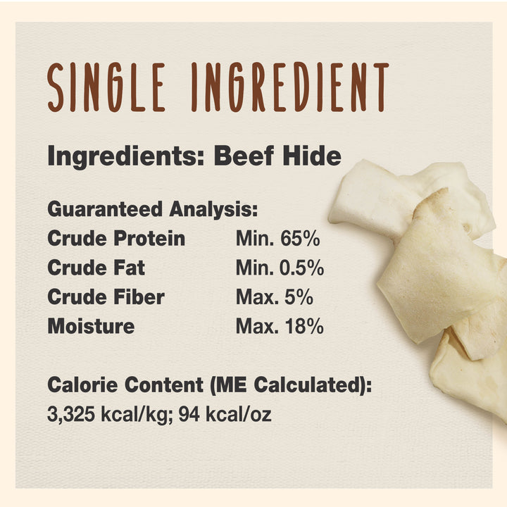 Cadet Premium Grade Beef Hide Chips for Dogs Natural 1 Pound (1 Count)