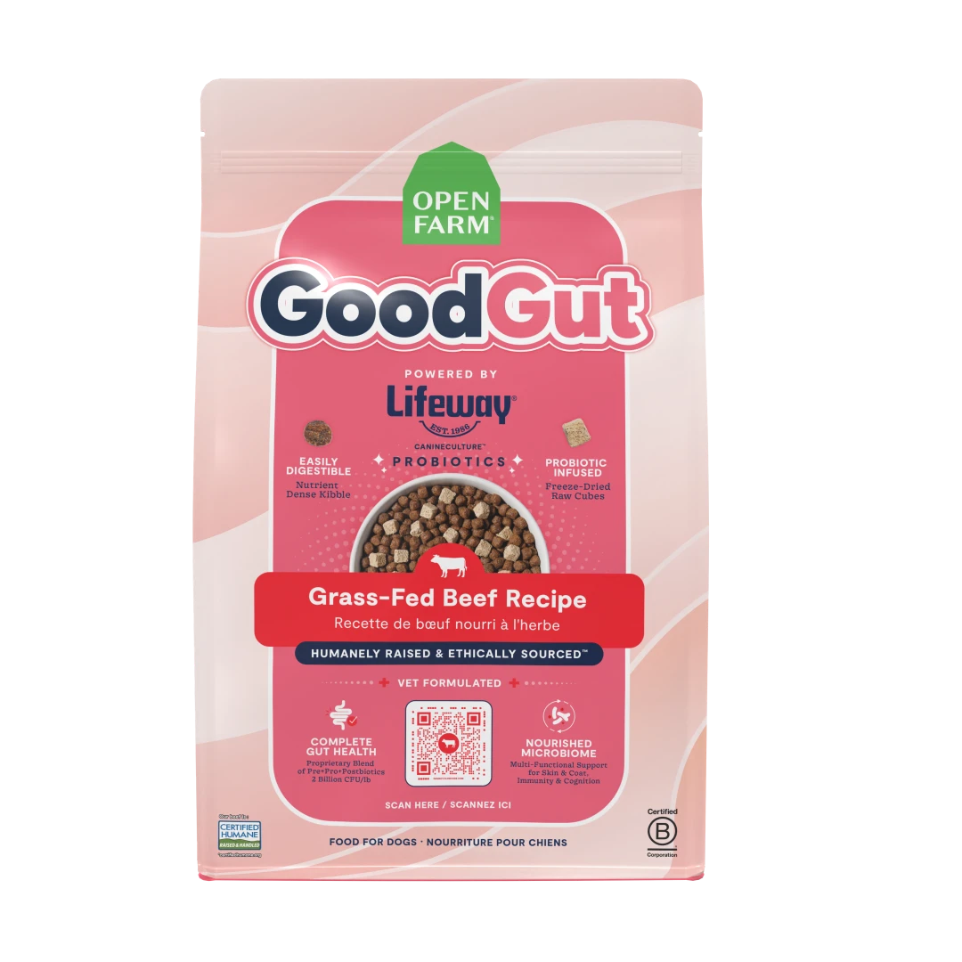 Open Farm Dog Dry GoodGut Grass Fed Beef 19LB