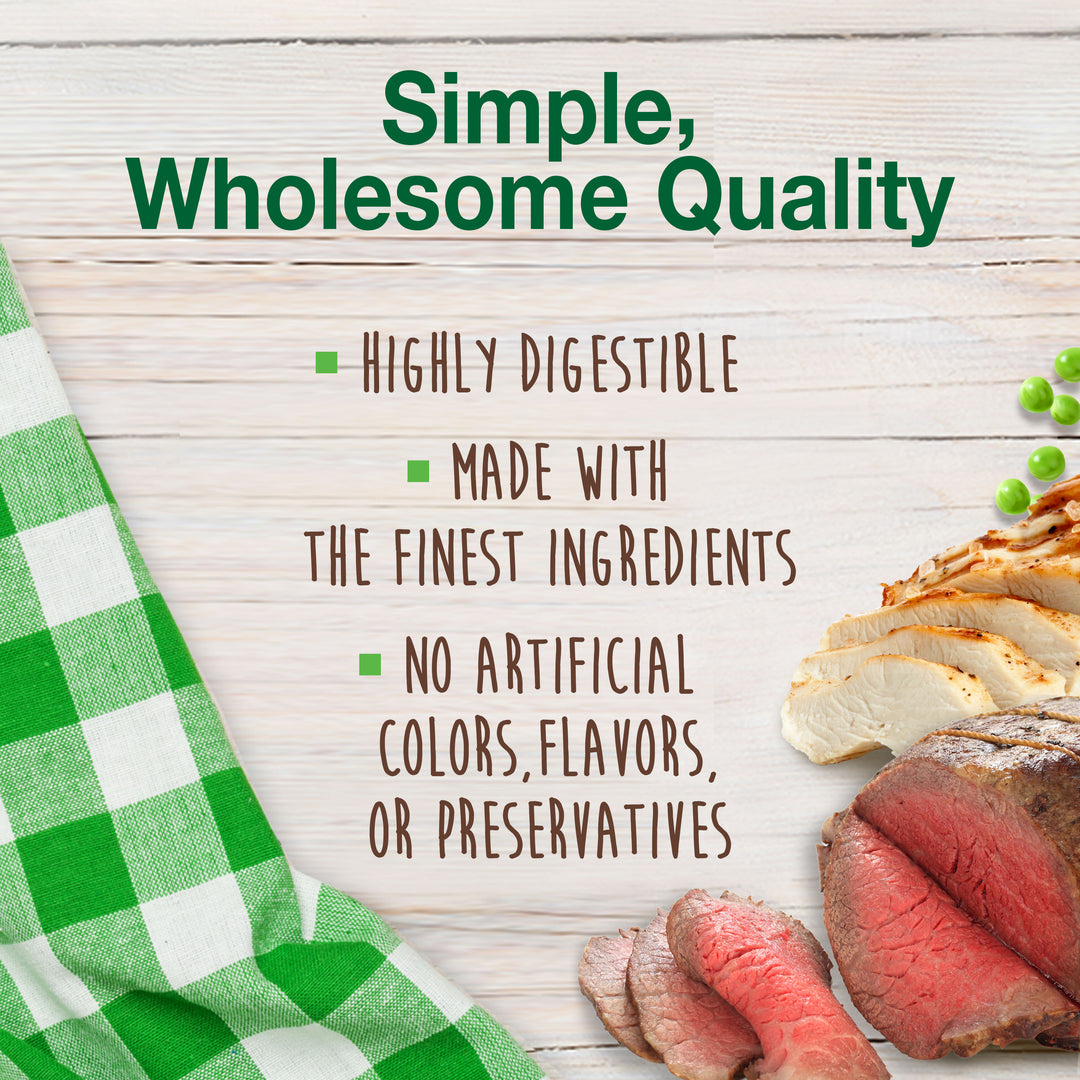 Nylabone Healthy Edibles All-Natural Long Lasting Chew Treats Roast Beef &amp; Chicken Small (12 Count)