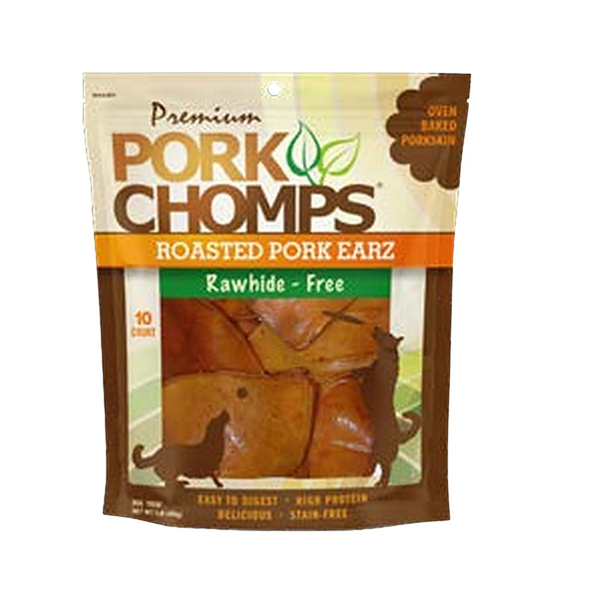 Pork Chomps 3.75in Roasted Ear Shapes 10ct
