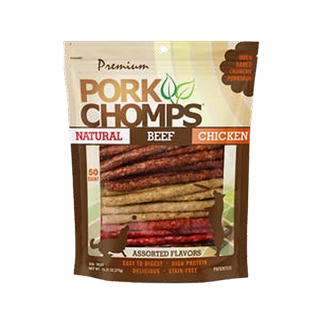 Pork Chomps 4 to 5in Assorted Munchy Sticks 50ct