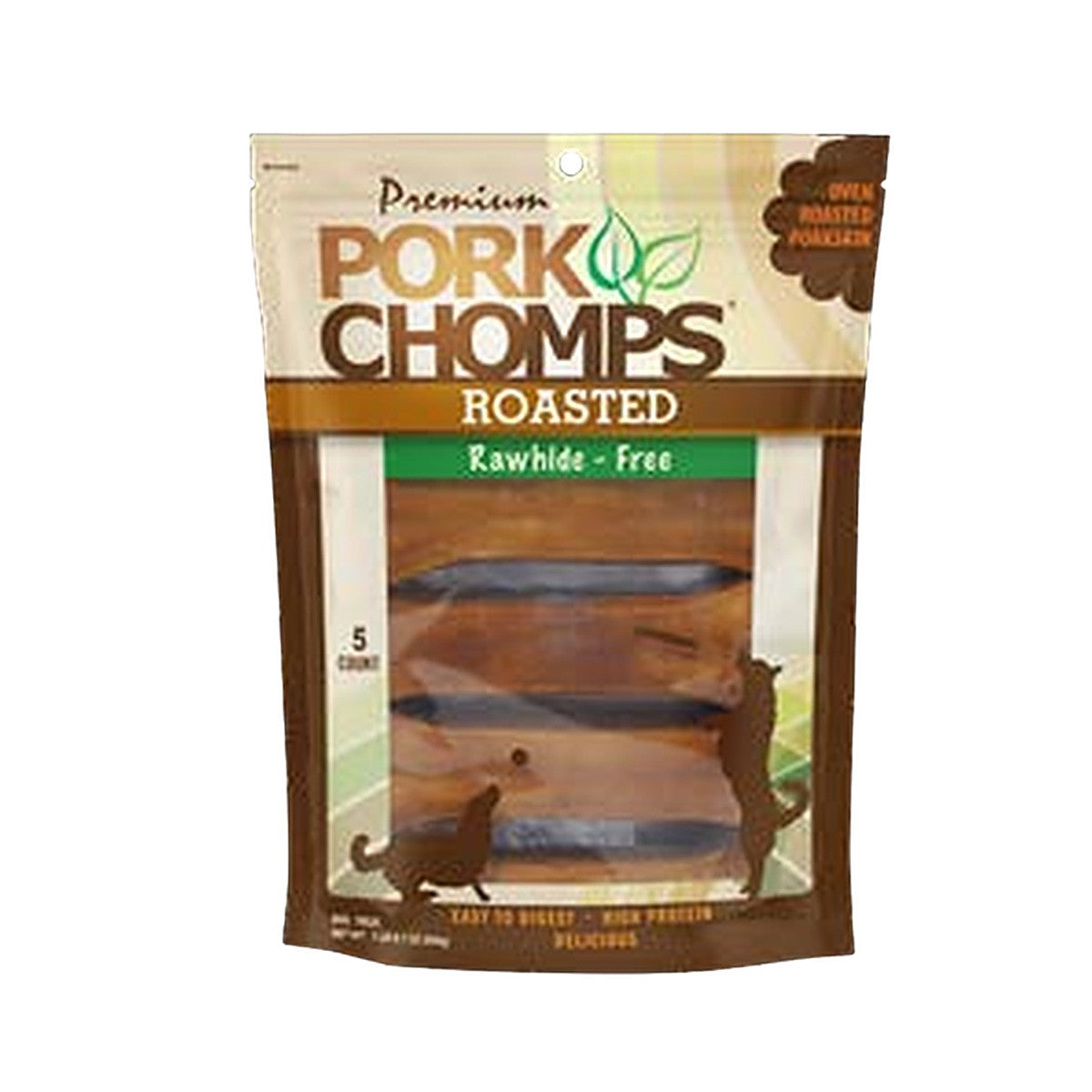Pork Chomps 7in Roasted Pressed Bones 5ct