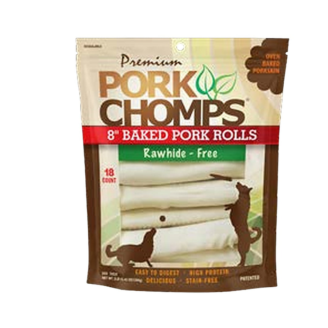 Pork Chomps 8in Baked Rolls 18ct