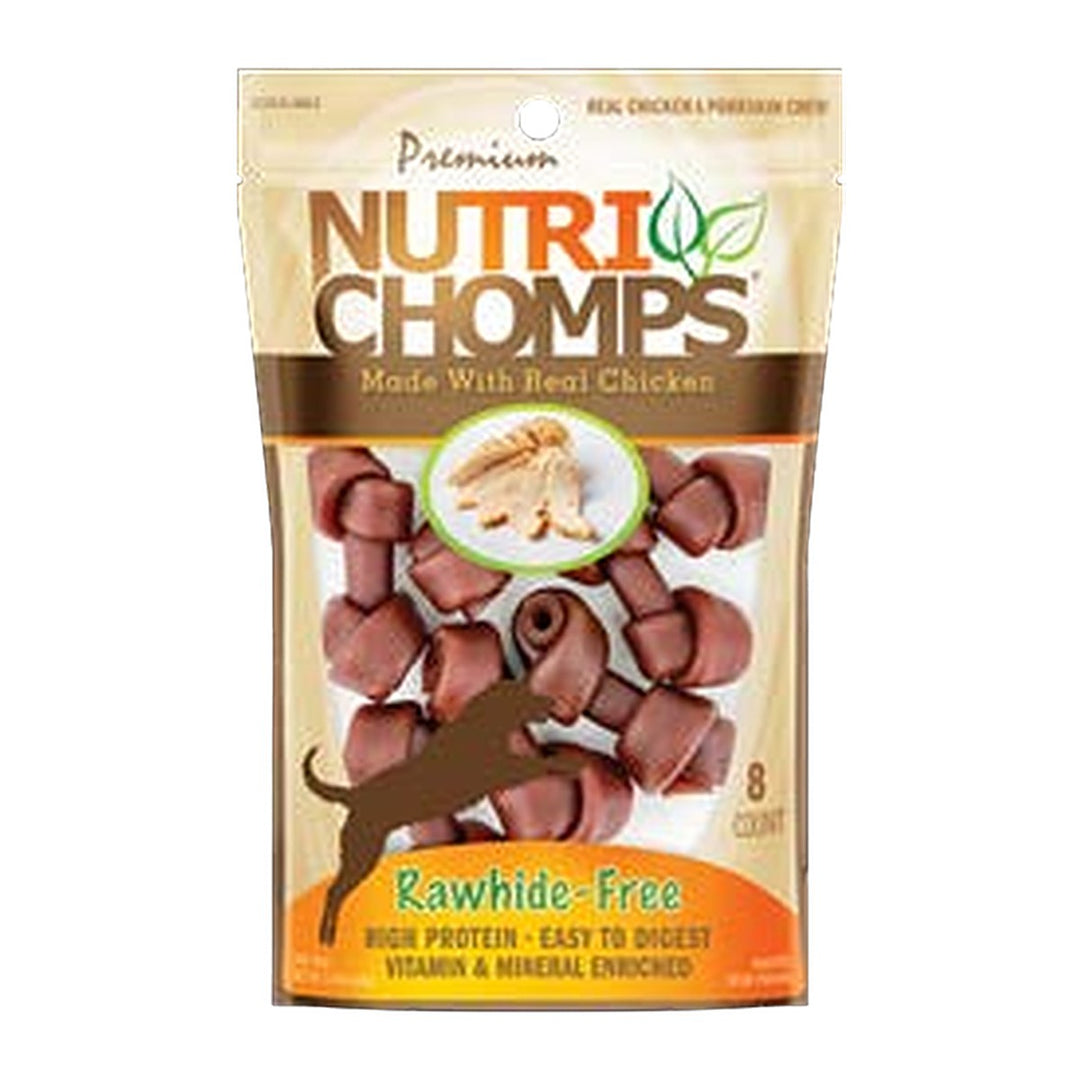 NutriChomps 2.5in Chicken Flavor Mini Knot 8ct