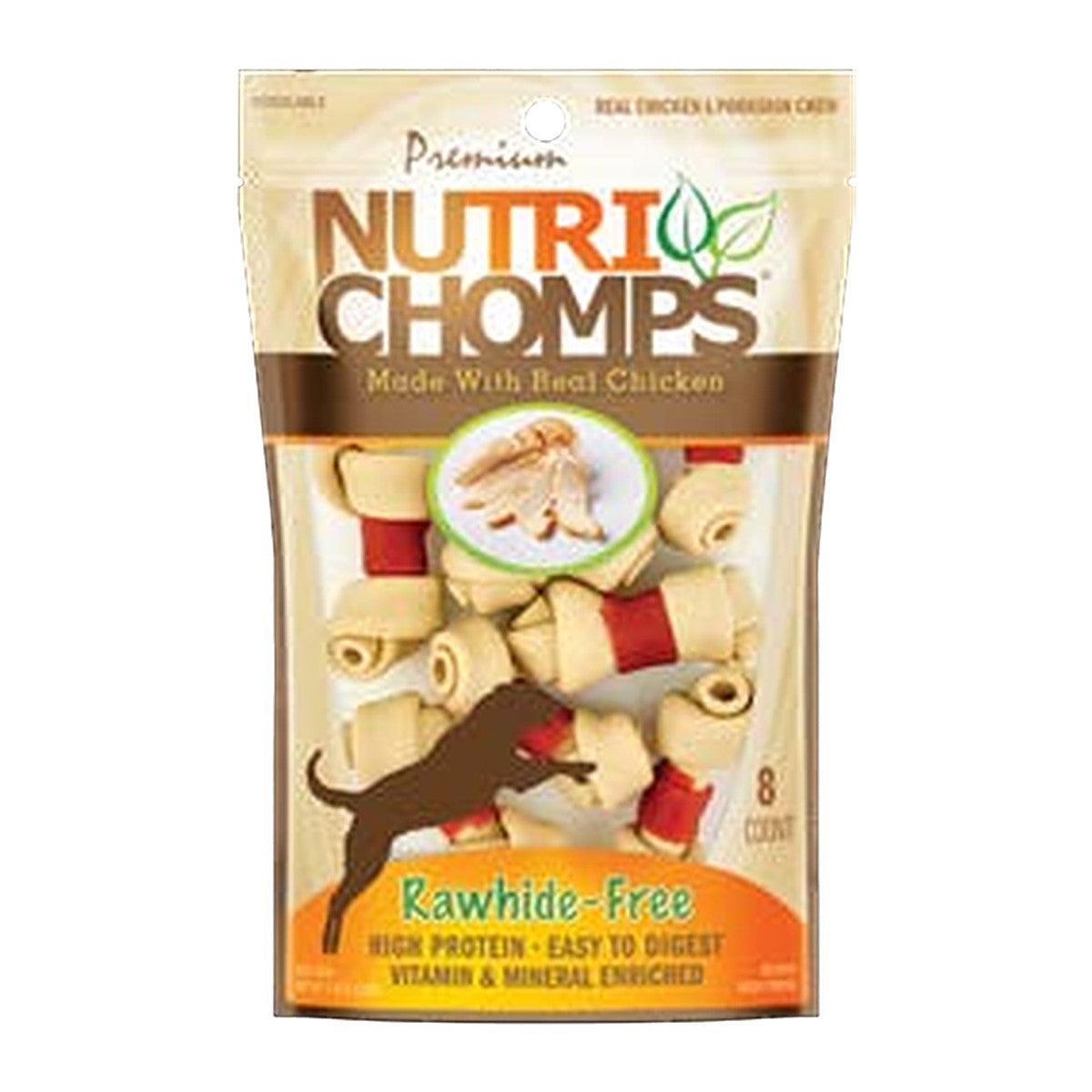 NutriChomps 2.5in Chicken Wrap Mini Knots 8ct
