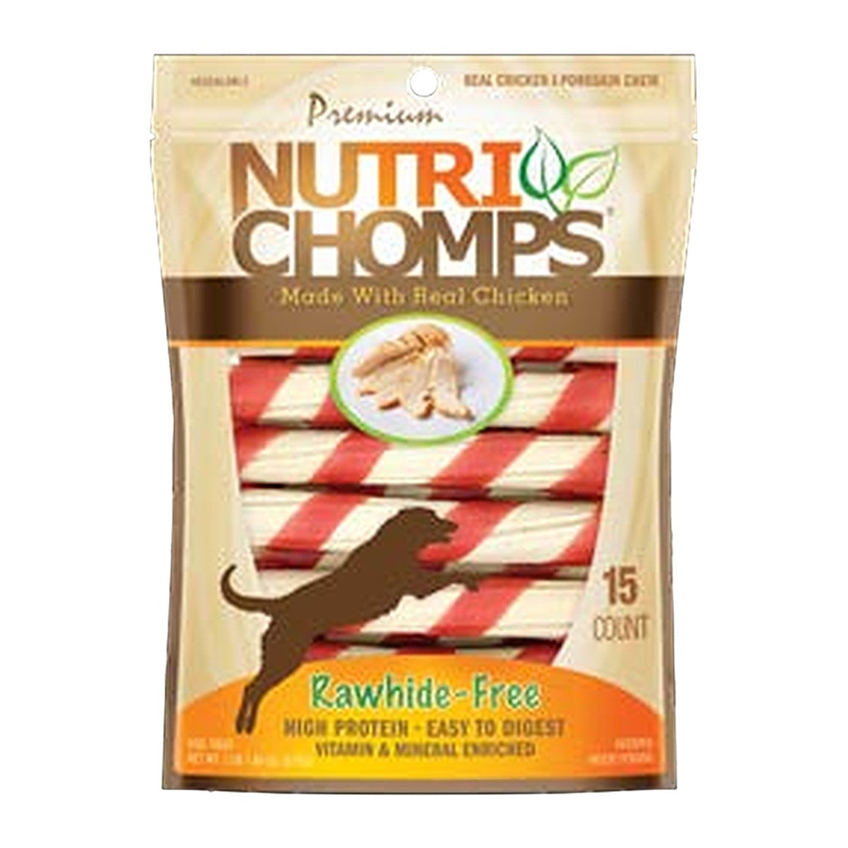 NutriChomps 6in Chicken Twist with Wrap 15ct