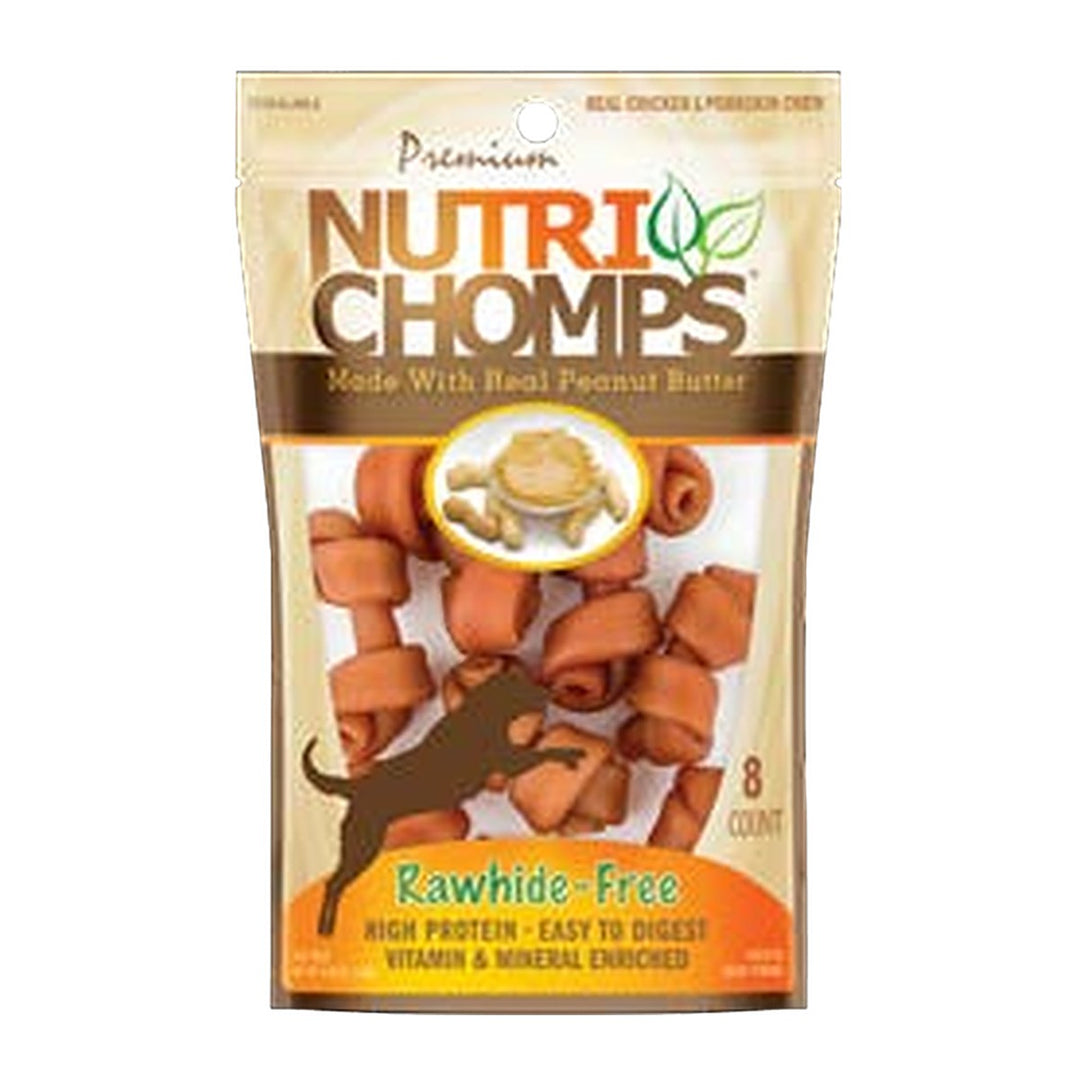 NutriChomps 2.5in Peanut Butter Mini Knot 8ct