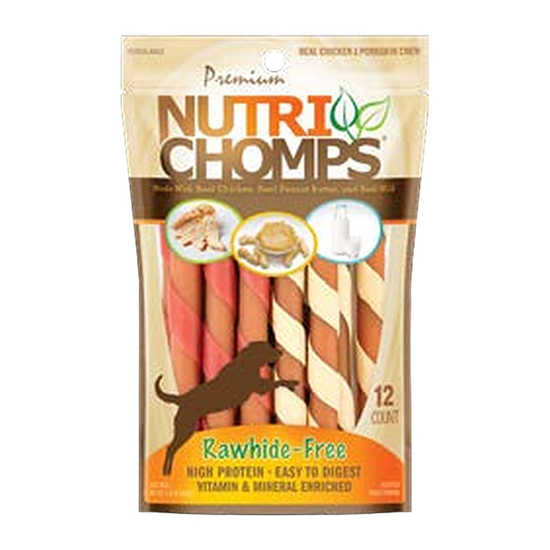 NutriChomps 5in Assorted Flavor Mini Twists 12ct
