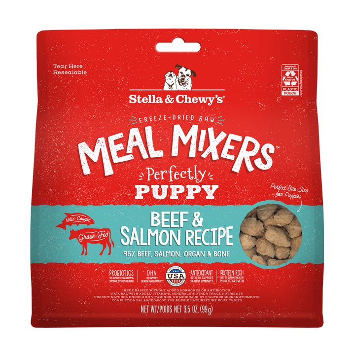 Freeze-Dried Puppy Beef and Salmon Meal Mixers - 3.5 oz