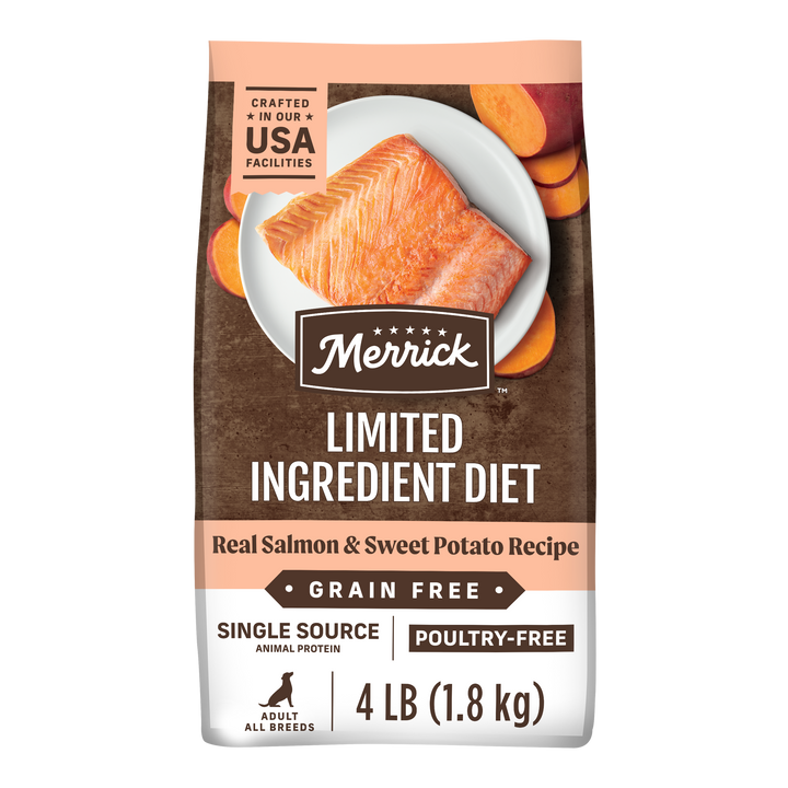 Merrick Grain Free LID Salmon Sweet Potato Dog 4 lb