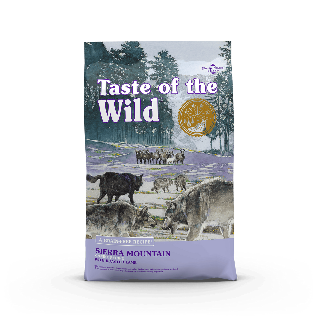 Taste of the Wild Sierra Mountain Grain Free with Roasted Lamb Dry Dog Food 5 lbs
