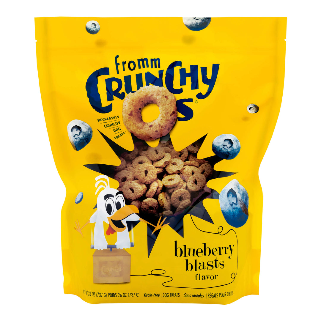 Fromm Crunchy Os Blueberry Blasts Flavor Dog Treats 26 oz Bag