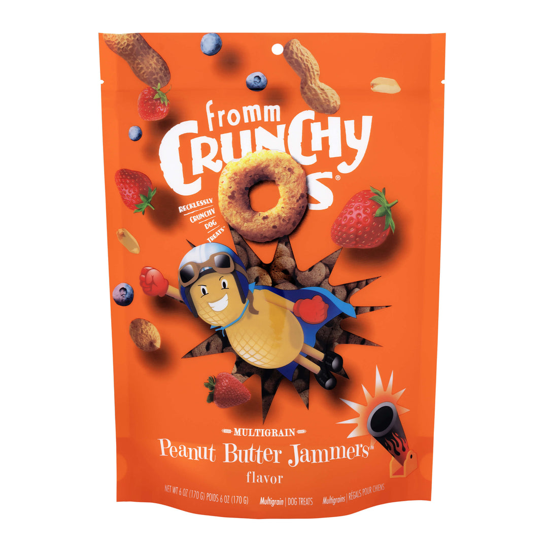 Fromm Crunchy Os Peanut Butter Jammers® Flavor Dog Treats 6 oz Bag