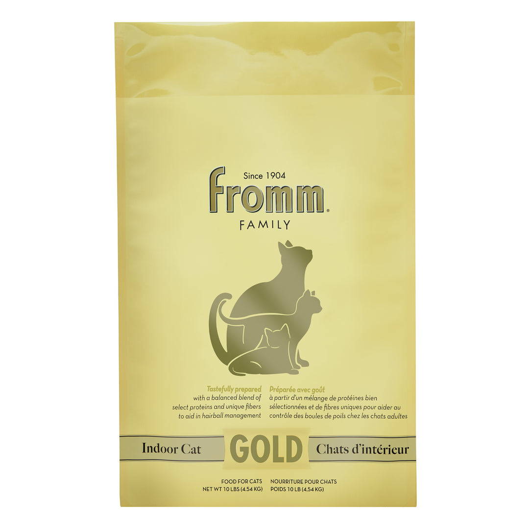 Fromm Gold Indoor Cat Hairball Control Dry Cat Food 10 lb Bag