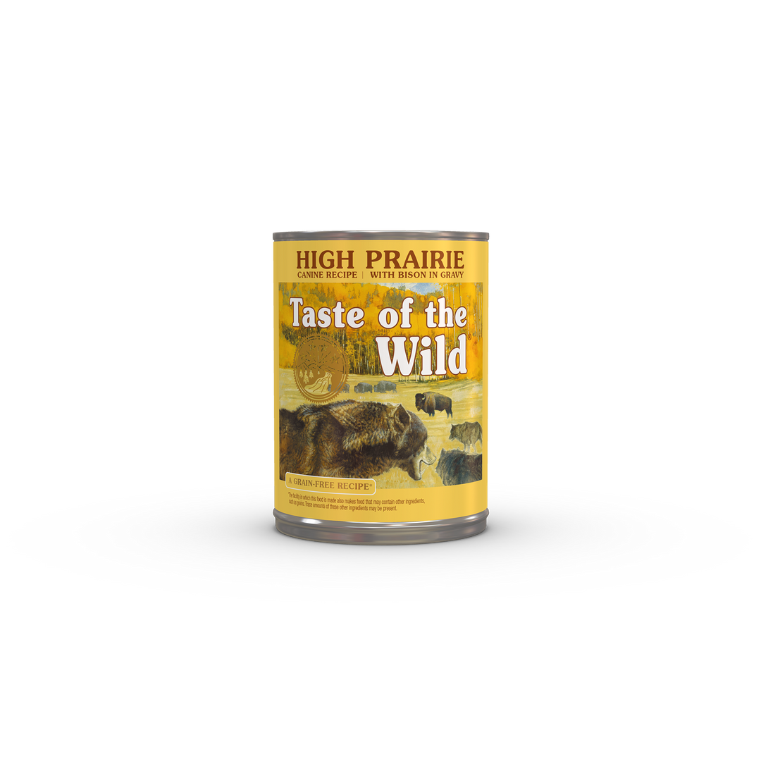 Taste of the Wild High Prairie with Bison in Gravy Grain Free Wet Dog Food 13.2 oz
