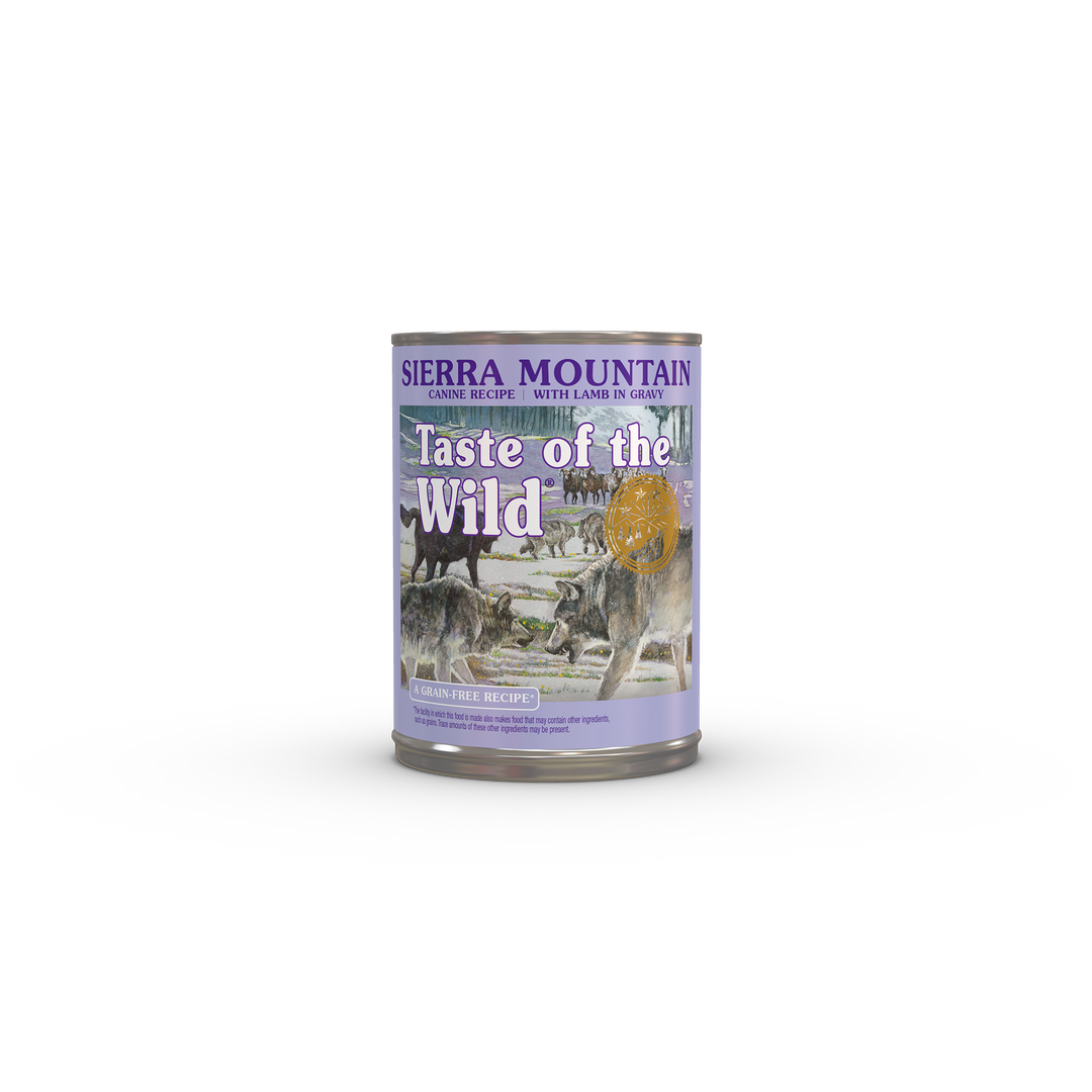Taste of the Wild Sierra Mountain Lamb in Gravy Grain Free Wet Dog Food 13.2 oz