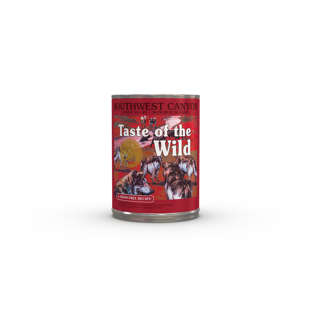 Taste of the Wild Southwest Canyon Beef in Gravy Grain Free Wet Dog Food 13.2 oz