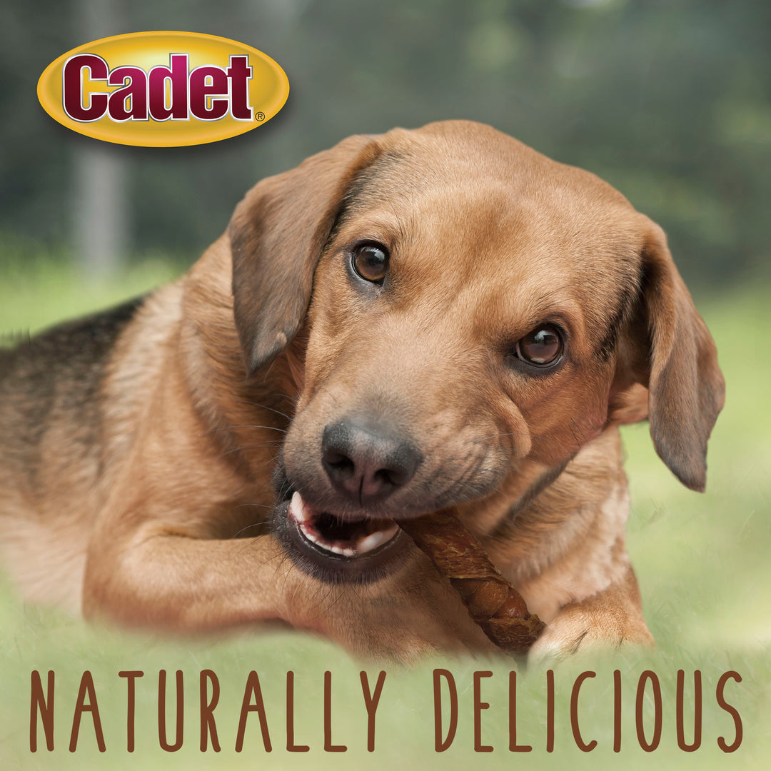 Cadet Gourmet Triple Chews Pork Hide Twists Duck &amp; Sweet Potato (6 Count)