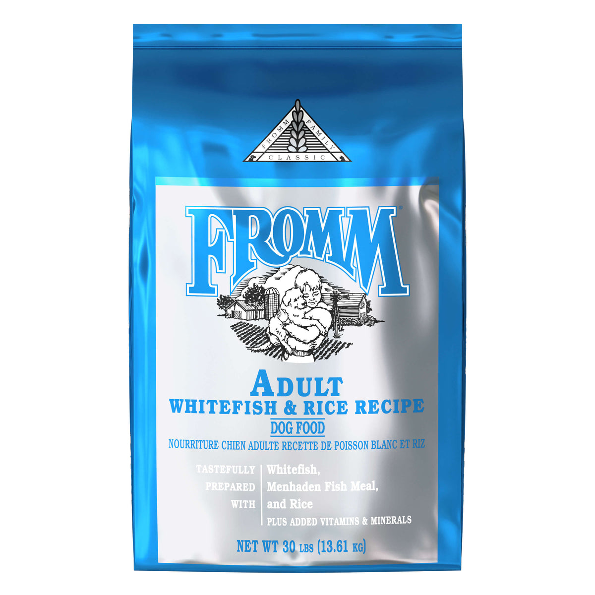 Fromm Classic Adult Whitefish & Rice Recipe Dry Dog Food 30 lb Bag