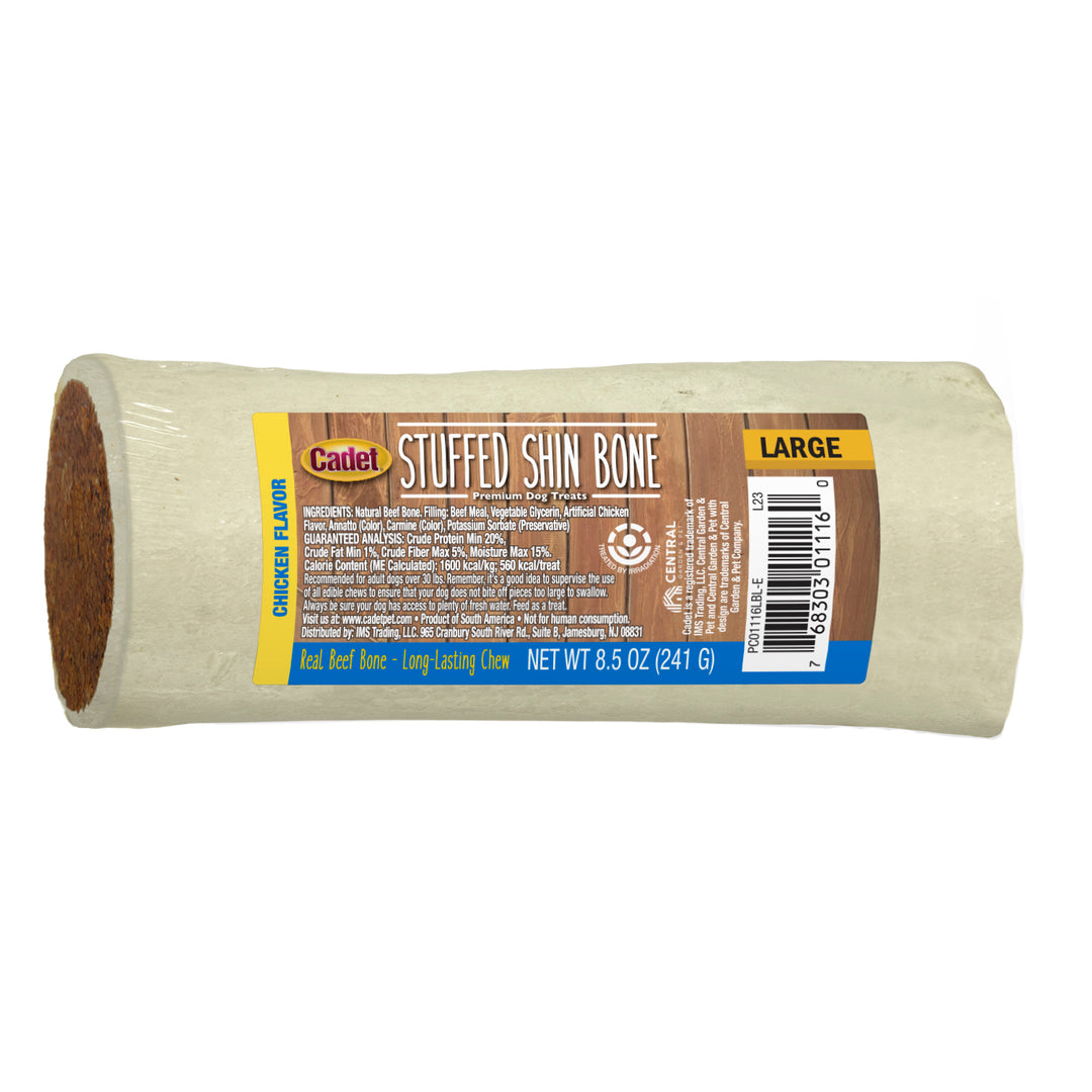 Cadet Stuffed Shin Bones for Dogs Chicken Large (1 Count)