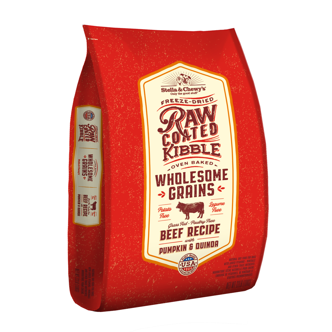 Kibble Raw Coated Wholesome Grain Beef  - 22 lb