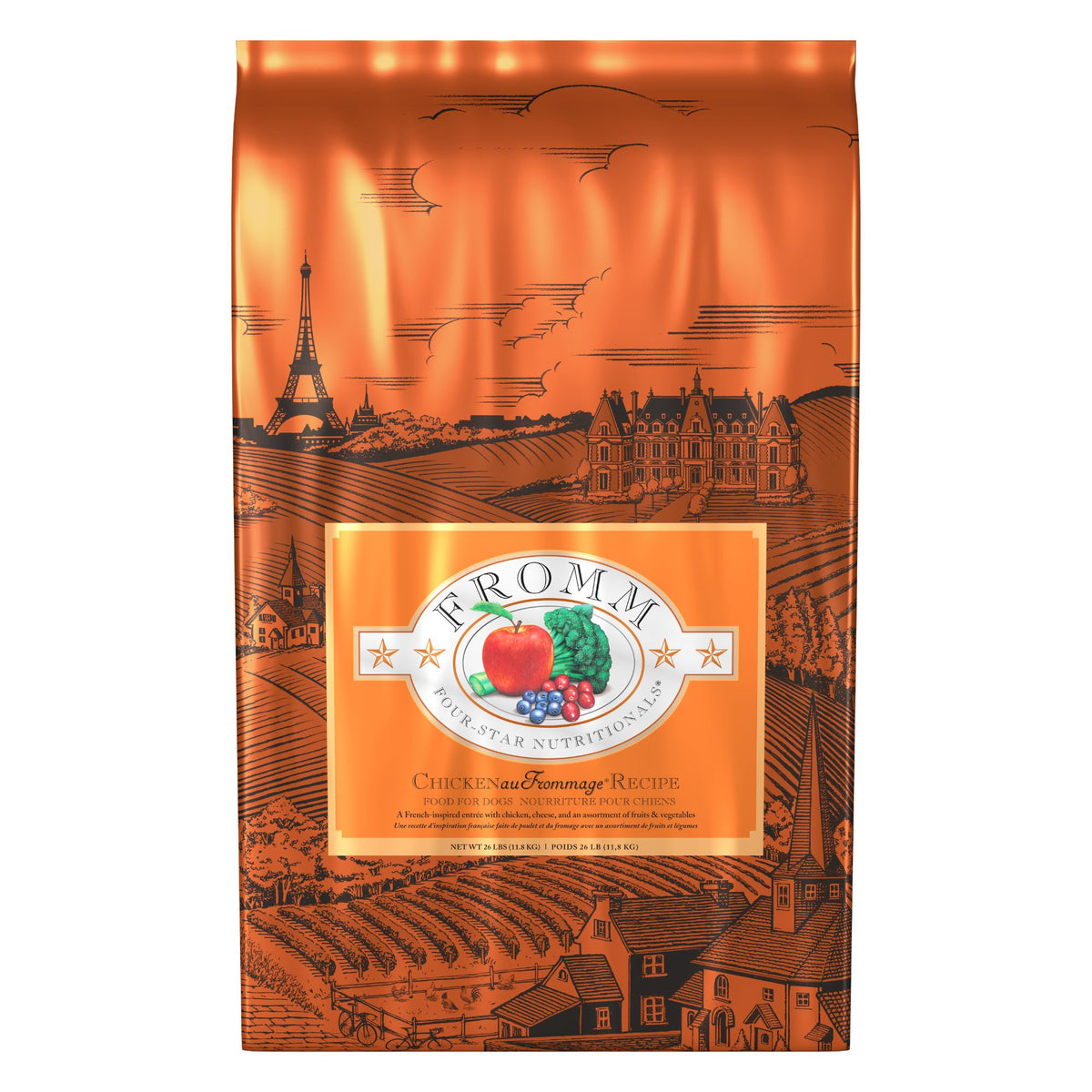 Fromm Four-Star Chicken Au Frommage® Recipe Dry Dog Food 26 lb Bag