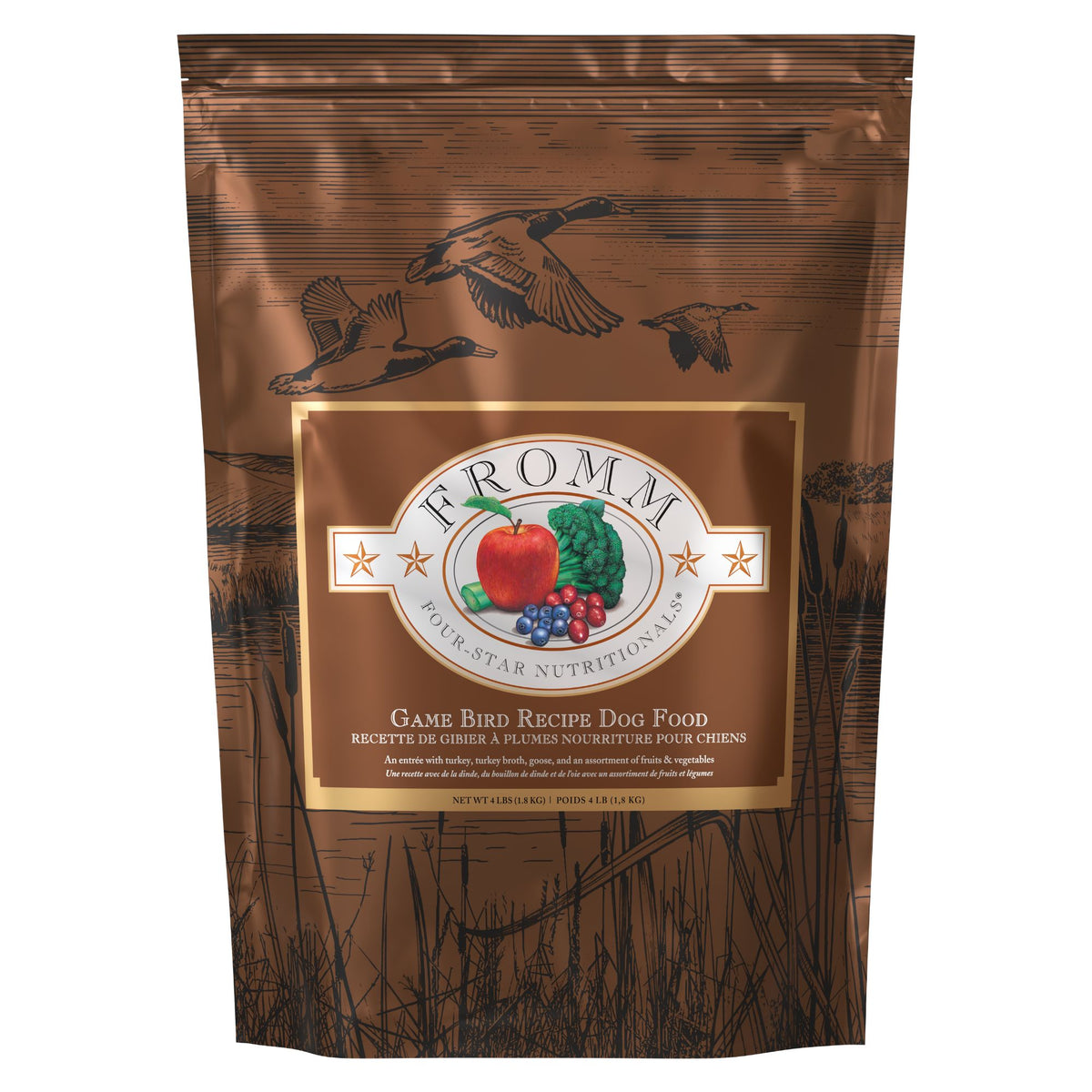 Fromm Four-Star Game Bird Recipe Dry Dog Food 4 lb Bag