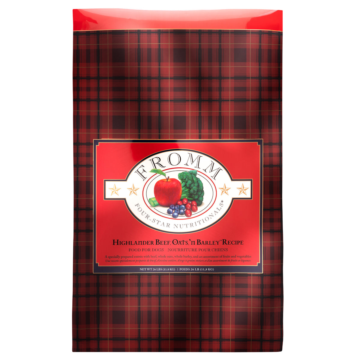 Fromm Four-Star Highlander Beef, Oats, 'n Barley® Recipe Dry Dog Food 26 lb Bag