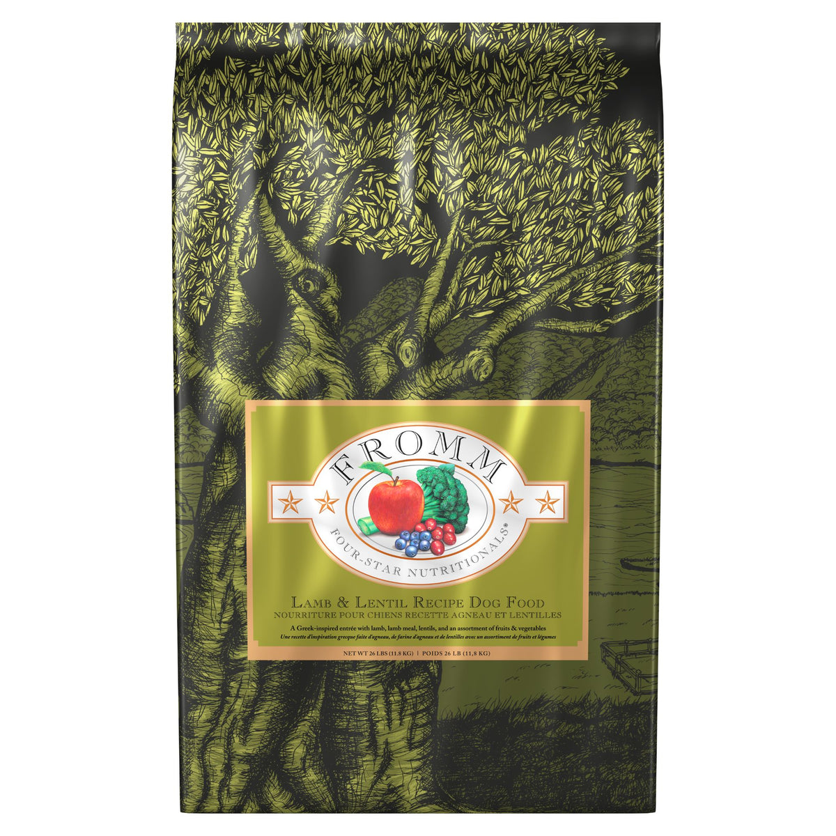 Fromm Four-Star Lamb & Lentil Recipe Dry Dog Food 26 lb Bag