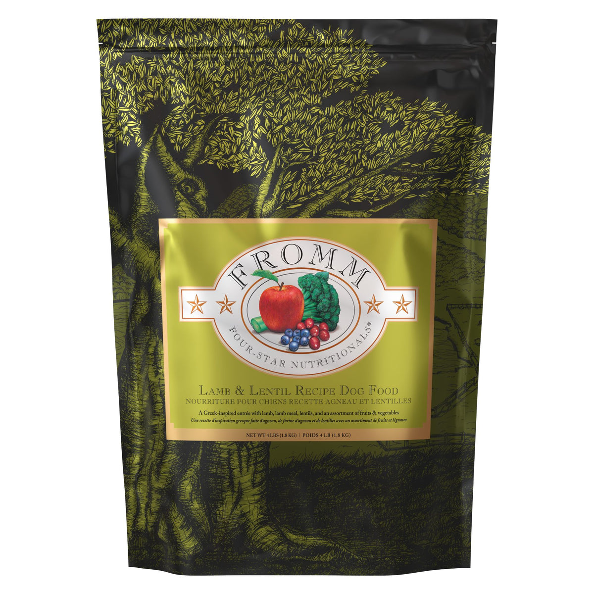 Fromm Four-Star Lamb & Lentil Recipe Dry Dog Food 4 lb Bag