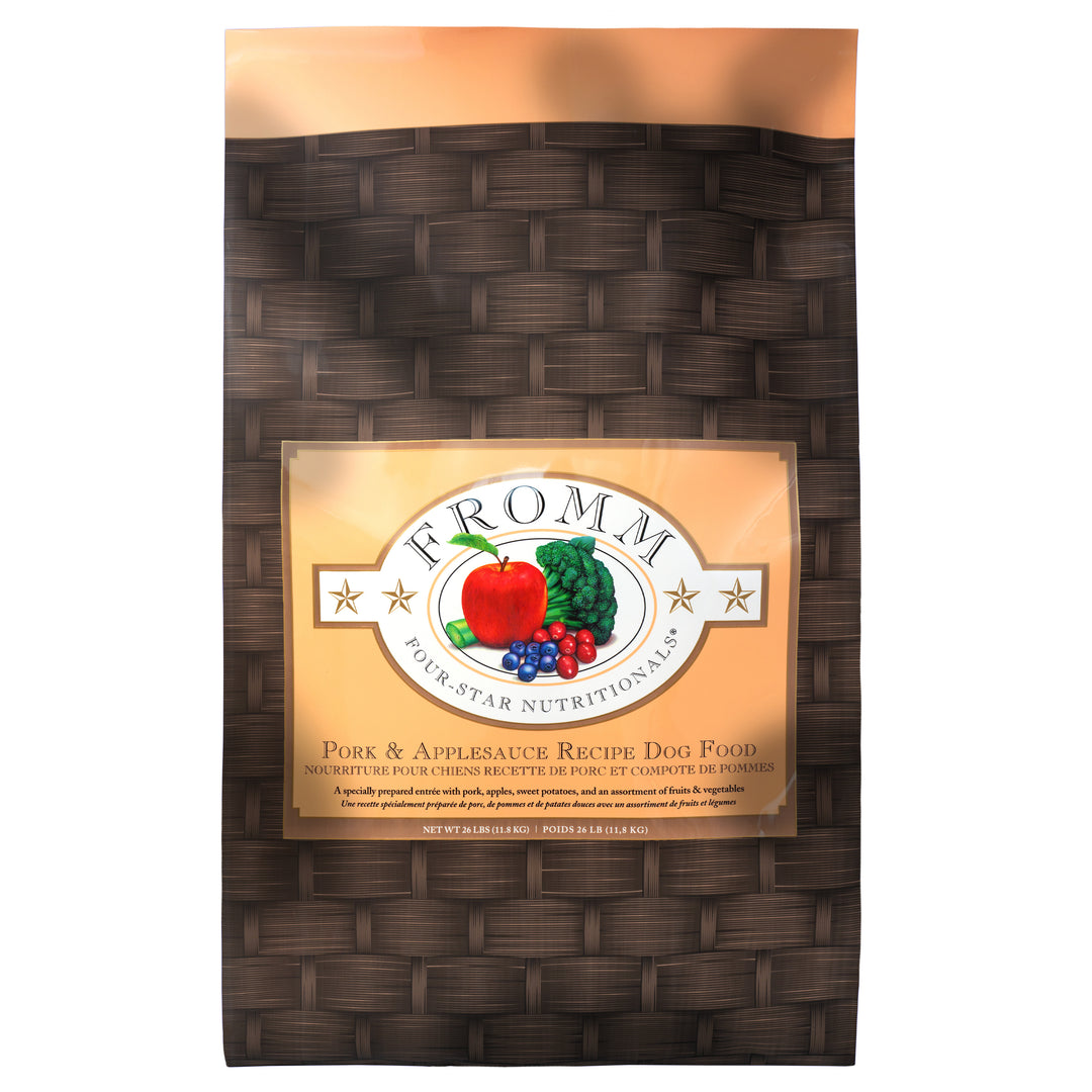Fromm Four-Star Pork &amp; Applesauce Recipe Dry Dog Food 26 lb Bag