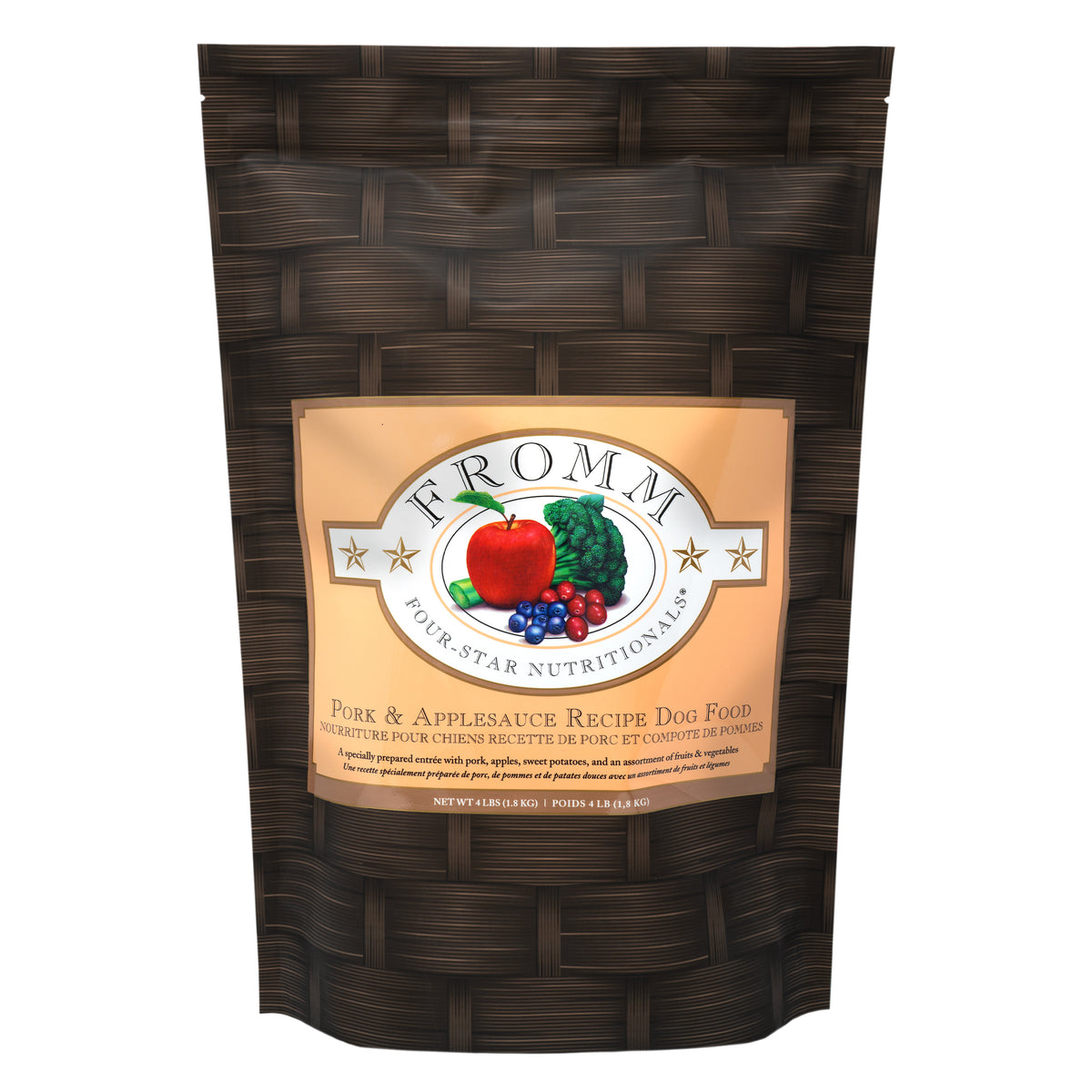 Fromm Four-Star Pork & Applesauce Recipe Dry Dog Food 4 lb Bag