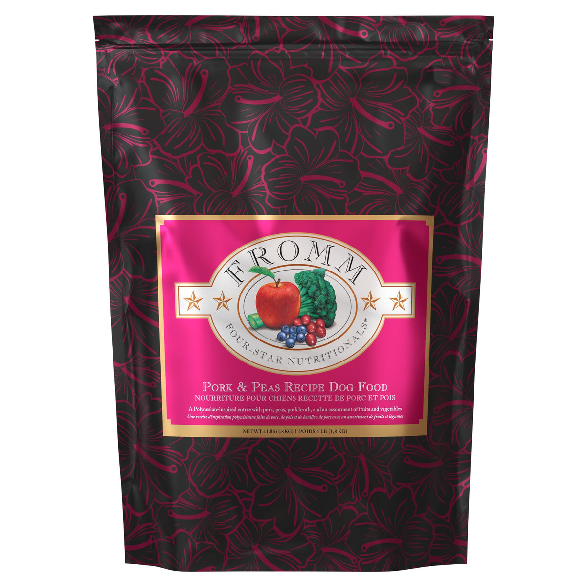 Fromm Four-Star Pork & Peas Recipe Dry Dog Food 4 lb Bag