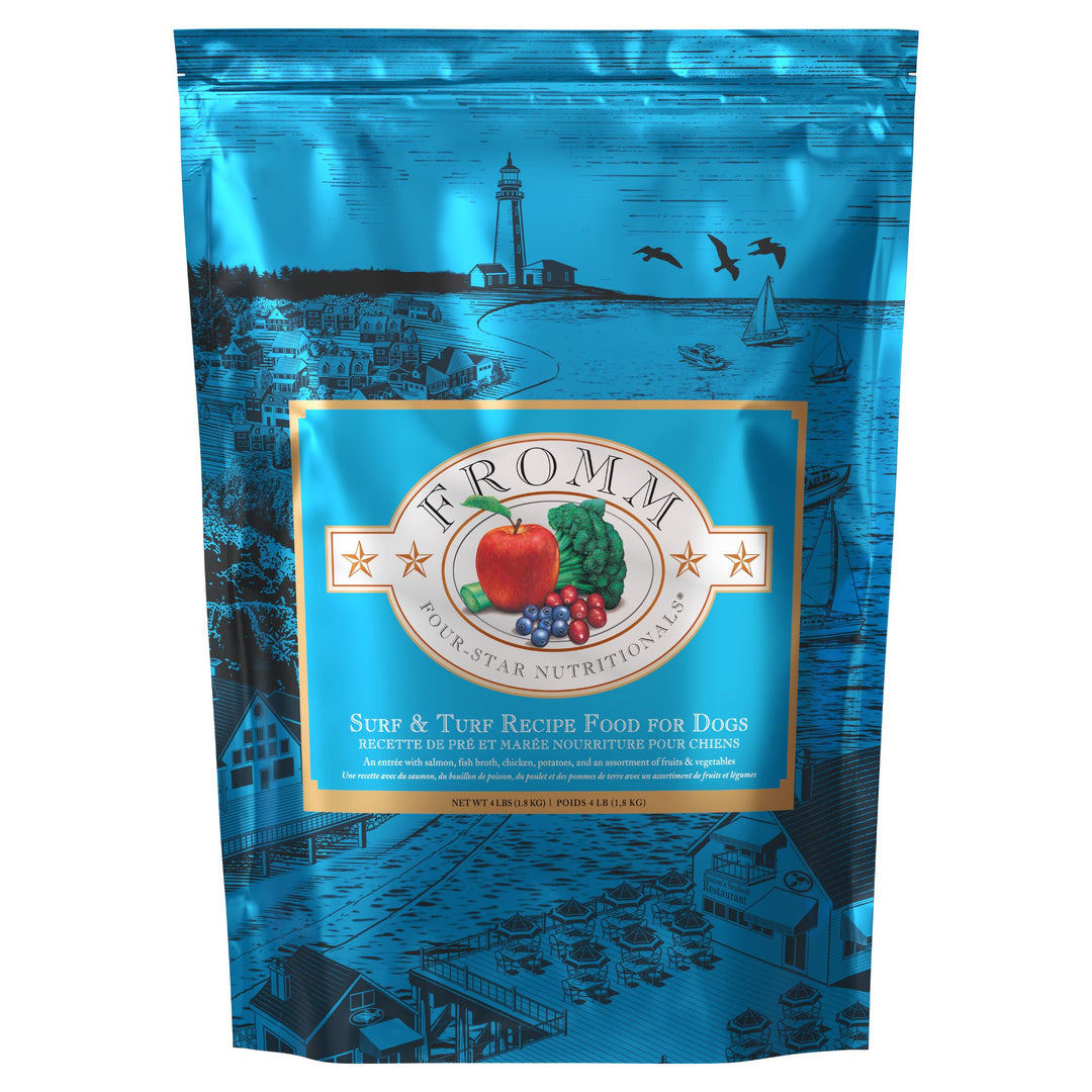 Fromm Four-Star Surf &amp; Turf Recipe Dry Dog Food 4 lb Bag