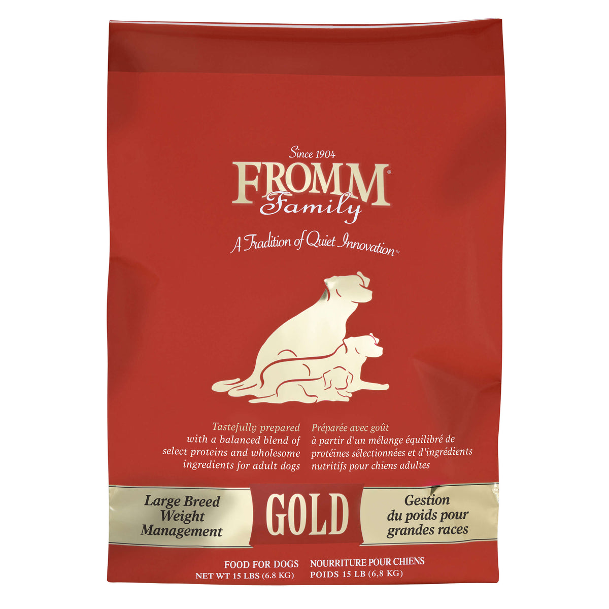 Fromm Gold Large Breed Weight Management Dry Dog Food 15 lb Bag