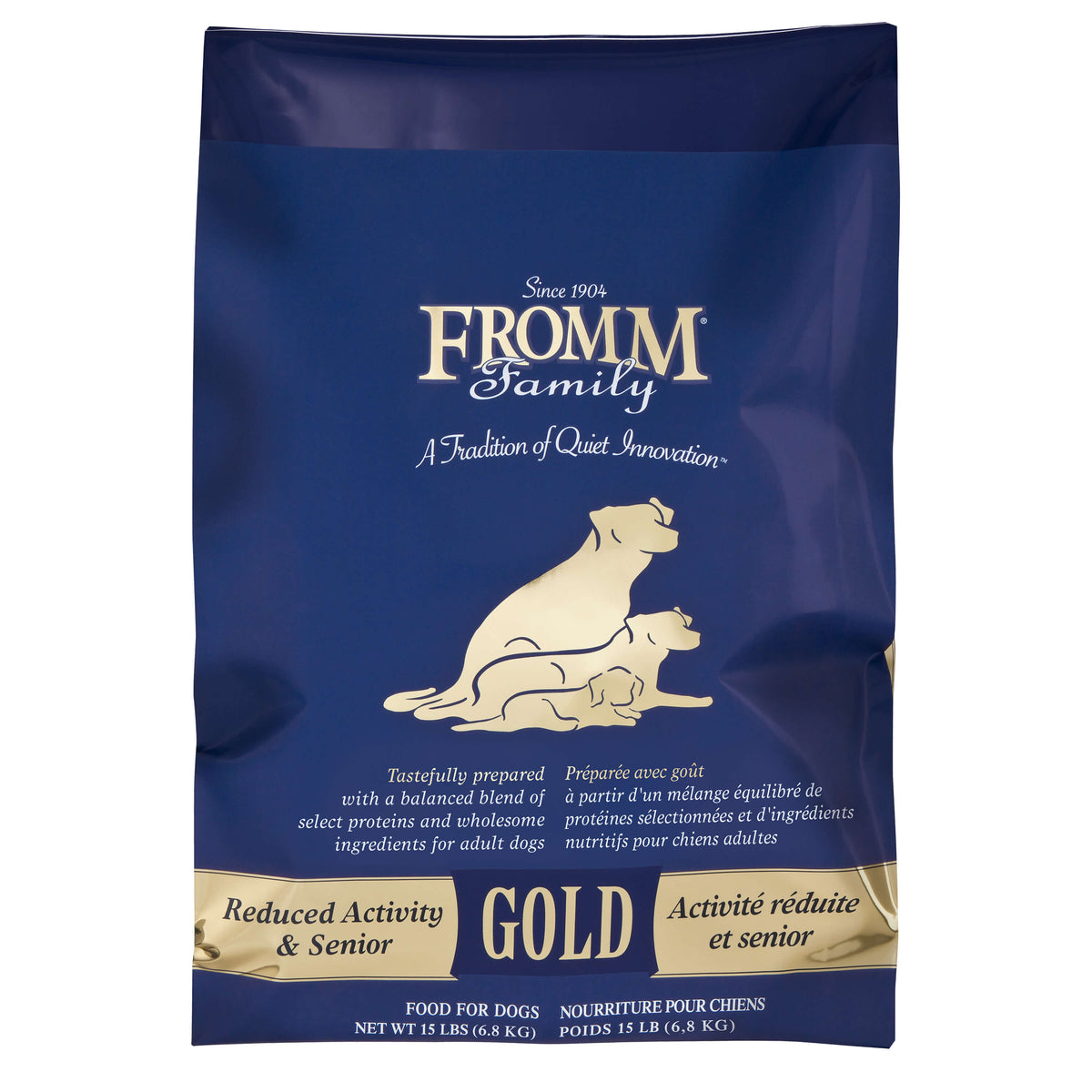 Fromm Gold Reduced Activity & Senior Dry Dog Food 15 lb Bag