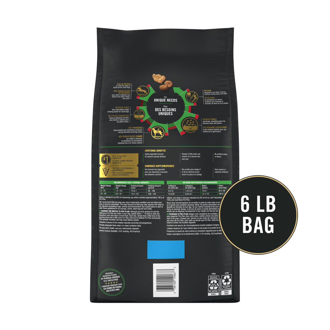 Pro Plan Specialized Beef Rice Small Breed Dog 6 lb back